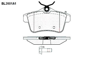 Klocki Hamulcowe Citroen C4 Ds5 Peugeot 508 17.3mm