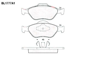 Klocki Hamulcowe Ford Fiesta Iv V Fusion Puma Mazd