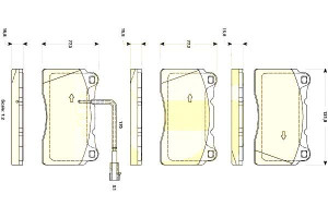Klocki Hamulcowe Fiat Punto Evo 09> Kpl Girling Gi