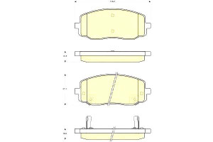 Klocki Hamulcowe Kia Picanto 1.0 1.1 03 04 Gr.16.8