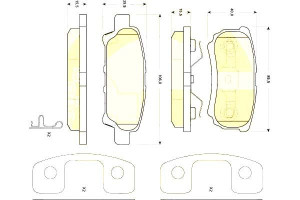 Klocki Hamulcowe Chrysler Sebring 07> Compass 06>