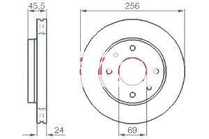 Tarcze Hamulcowe 2szt Volvo S40 95-03 Kamoka