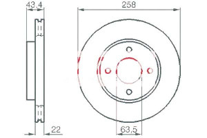 Tarcze Hamulcowe 2szt Ford Focus 98-04 Kamoka