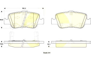 Klocki Hamulcowe Toyota Auris 06> Corolla 04> Girl