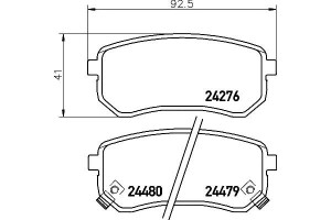 Klocki Hamulcowe Hella Pagid 583020xa00 5830207a00