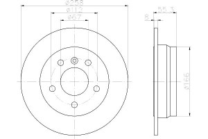 Tarcze Hamulcowe Mintex 168423021264 1684230212 A