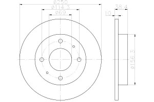 Tarcze Hamulcowe Mintex 4605a076 M 4544200072 Dsk2
