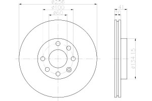 Tarcze Hamulcowe Mintex 569046 569055 90375224 905