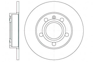Tarcze Hamulcowe 2szt 239x18 V 4-otw Seat Arosa Vw