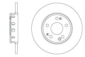 Tarcze Hamulcowe 2szt 284x12 P 5-otw Mercedes W124