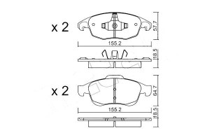Klocki Hamulcowe Citroen C4 Picasso 06- Metelli
