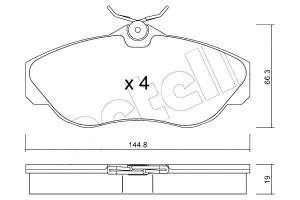 Klocki Hamulcowe Landrover Discovery Ii 99-04 Mete