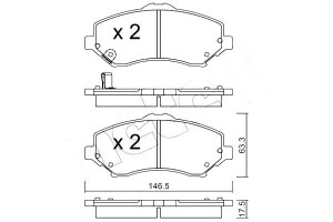 Klocki Hamulcowe Fiat Freemont 11- Metelli