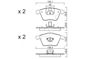 Klocki Hamulcowe Volvo S40 Ii, V50 04- Metelli
