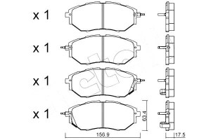 Klocki Hamulcowe Subaru Legacy Iv 03-09 3,0 Metell