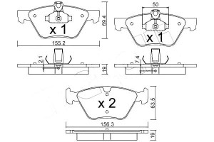 Klocki Hamulcowe Mercedes E W211 03-09 Metelli