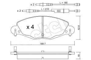 Klocki Hamulcowe Citroen C5 2,2hdi-3,0 01-08 Metel