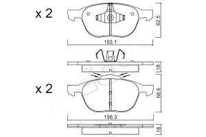 Klocki Hamulcowe Ford Focus Ii 04- Metelli