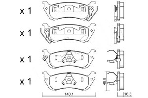 Klocki Hamulcowe Mercedes Ml W163 Tył Metelli