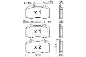 Klocki Hamulcowe Fiat 500 10- 1,4 Abarth Metelli