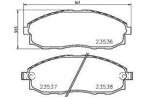 Klocki Hamulcowe Mintex 581014aa00 581014fa00 5810