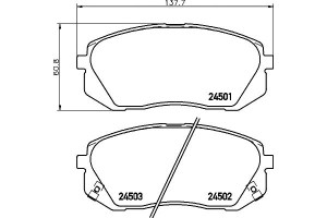 Klocki Hamulcowe Mintex 581010za00 581011de00 3762