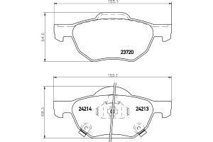 Klocki Hamulcowe Mintex 45022seae01 45022seaez1 37