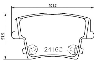 Klocki Hamulcowe Mintex 05139191aa 05142566aa 5139