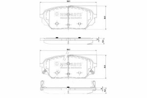 Klocki Hamulcowe Hyundai Ix55 3.0 V6 Crdi Nipparts