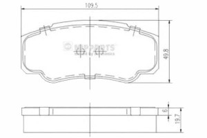 Klocki Hamulcowe Nissan Cabstar 28.11 Nipparts Nip