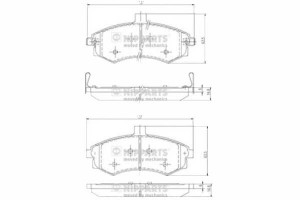 Klocki Hamulcowe Hyundai Elantra (xd) 1.6 Nipparts