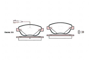 Klocki Hamulcowe Fiat 500 Fiorino Punto Qubo 19mm