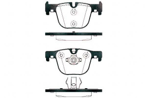 Klocki Hamulcowe Bmw 3 4 F30 32 33 80 13> Tył 17.3