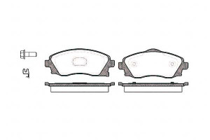 Klocki Hamulcowe Opel Corsa Meriva Tigra 17mm Wva2