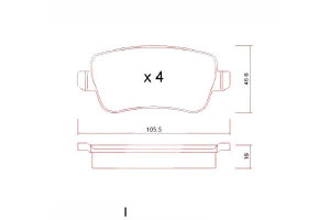 Klocki Hamulcowe Fiat Croma 05- Tył Zimmermann