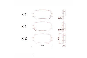 Klocki Hamulcowe Opel Astra G 98- Tył Meriva 03- Z