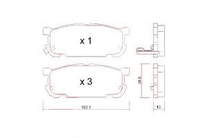 Klocki Hamulcowe Mazda Mx5 00-05 Tył Zimmermann