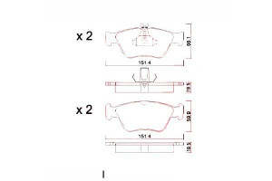 Klocki Hamulcowe Mercedes W202.w210 C E-klasa 95-