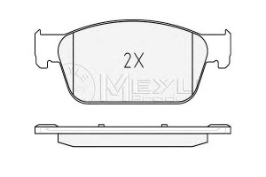 Klocki Hamulcowe Vw Przód T5 03- Meyle