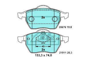 Klocki Hamulcowe Ceramiczne Audi A3 Tt Seat Ibiza