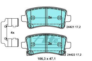 Klocki Hamulcowe Ceramiczne Chevrolet Malibu Opel