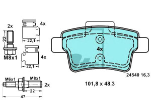 Klocki Hamulcowe Ceramiczne Citroen C4 Grand Picas