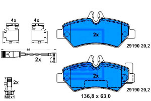 Klocki Hamulcowe Mercedes Tył Sprinter 06- Ate