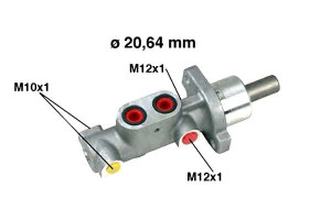 Pompa Hamulcowa Peugeot 206 Bez Abs Bosch Metelli