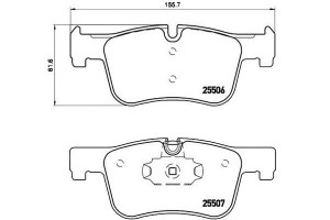 Klocki Hamulcowe Bmw 3 F30 12- Przód Brembo
