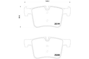 Klocki Hamulcowe Bmw X3 F25 10- Przód Brembo