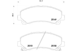 Klocki Hamulcowe Isuzu D-max 08- Przód Brembo