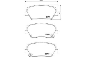 Klocki Hamulcowe Kia Carens 13- Przód Brembo