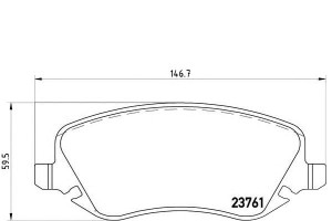 Klocki Hamulcowe Lancia Thesis 02-09 Brembo