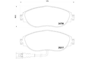 Klocki Hamulcowe Vw Sharan 10- Przód Brembo